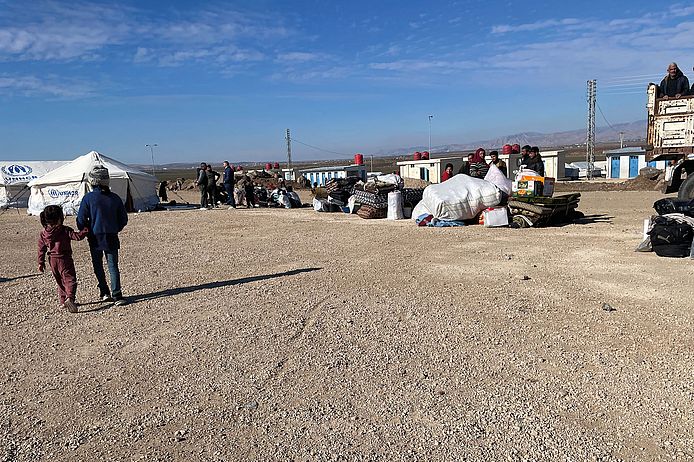 Rojava, Flüchtlingslager, Januar 2025