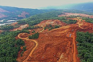 Nickel-Tagebau in Indonesien