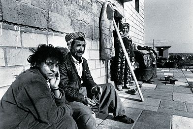 Kurdische Rückkehrer in einer Übergangssiedlung, Sulaimania, 1992