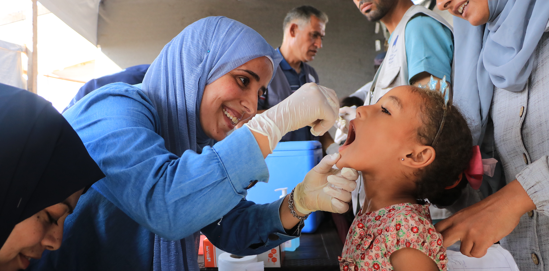 Polio-Impfkampagne in Khan Younis, Gaza