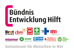 Logo Bündnis Entwicklung Hilft