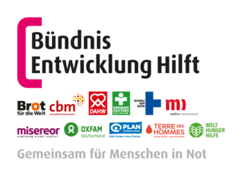 Logo Bündnis Entwicklung Hilft