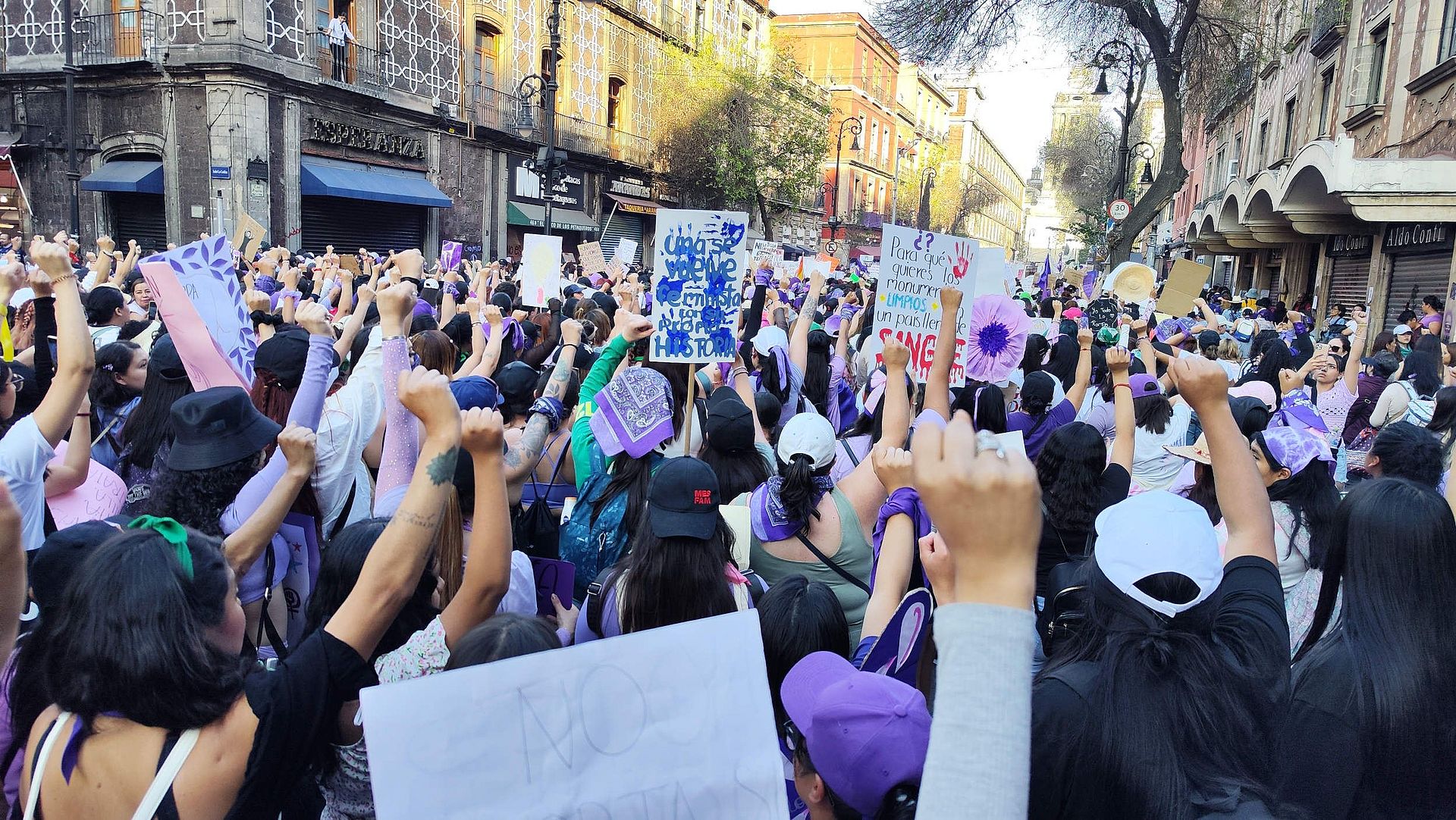 Demonstration zum 8. März in Mexiko-Stadt. (Foto: medico)