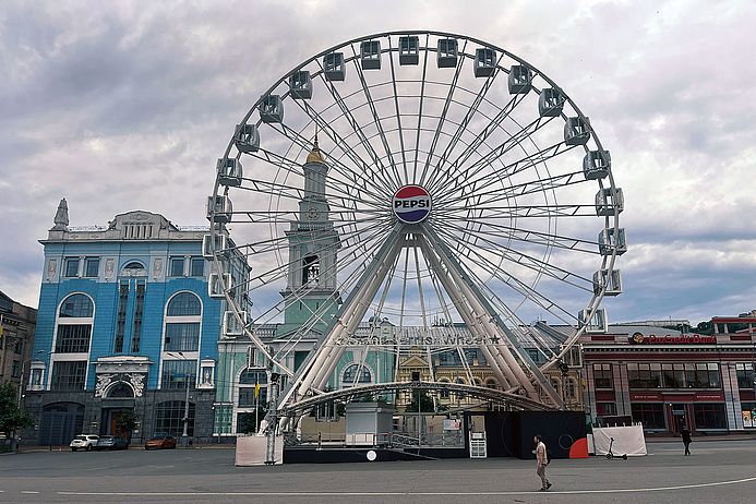 Riesenrad in Kiew, Ukraine