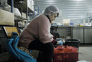 Grosskueche zur Versorgung von Binnenvertriebenen in Charkiw, Ukraine