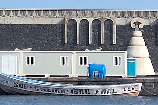 Ankunftshafen für Geflüchtete auf der Insel El Hierro