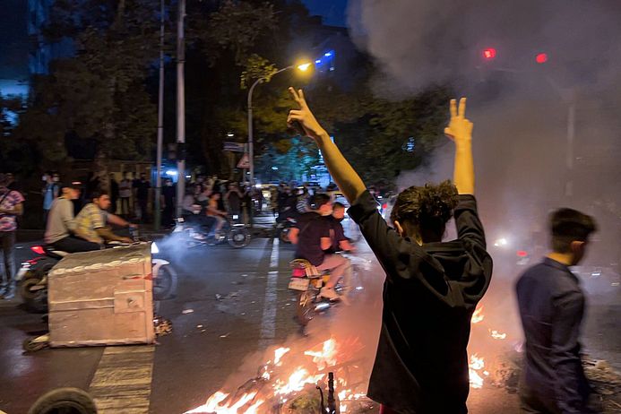 Proteste nach dem Mord an Jina Mahsa Amini im Iran.