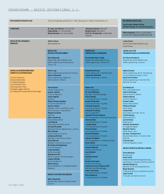 Organigramm medico international